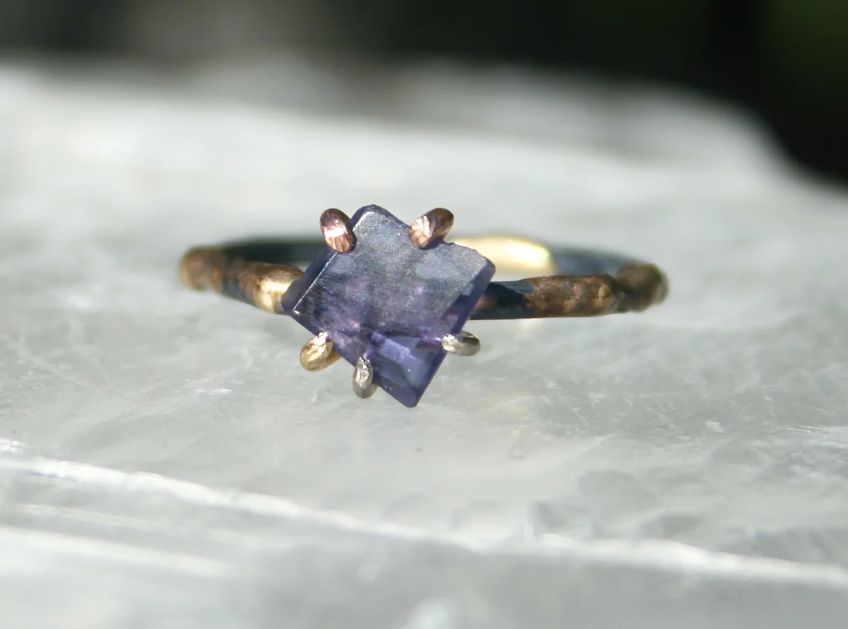 iolite Small Stone Ring
