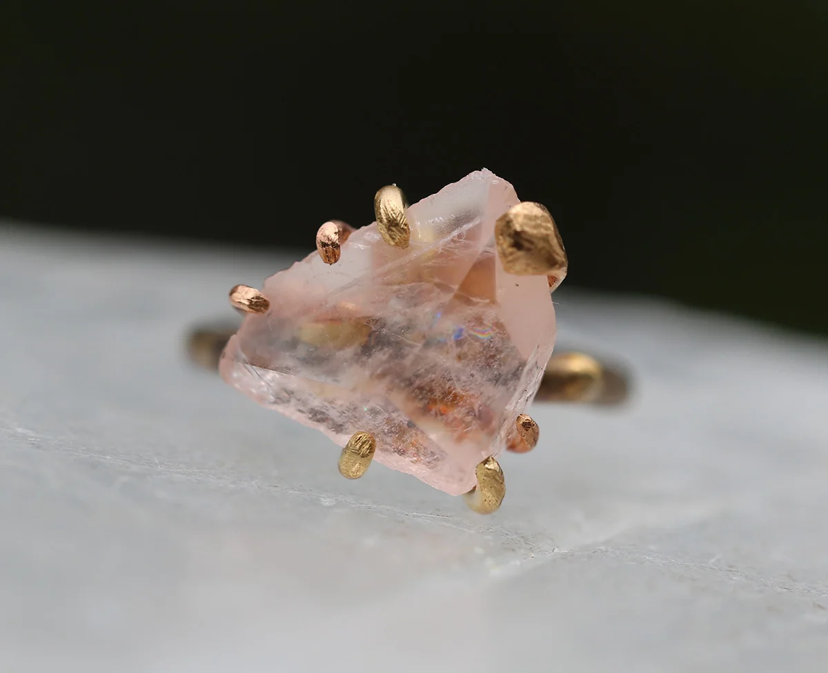 Morganite Large Stone Ring