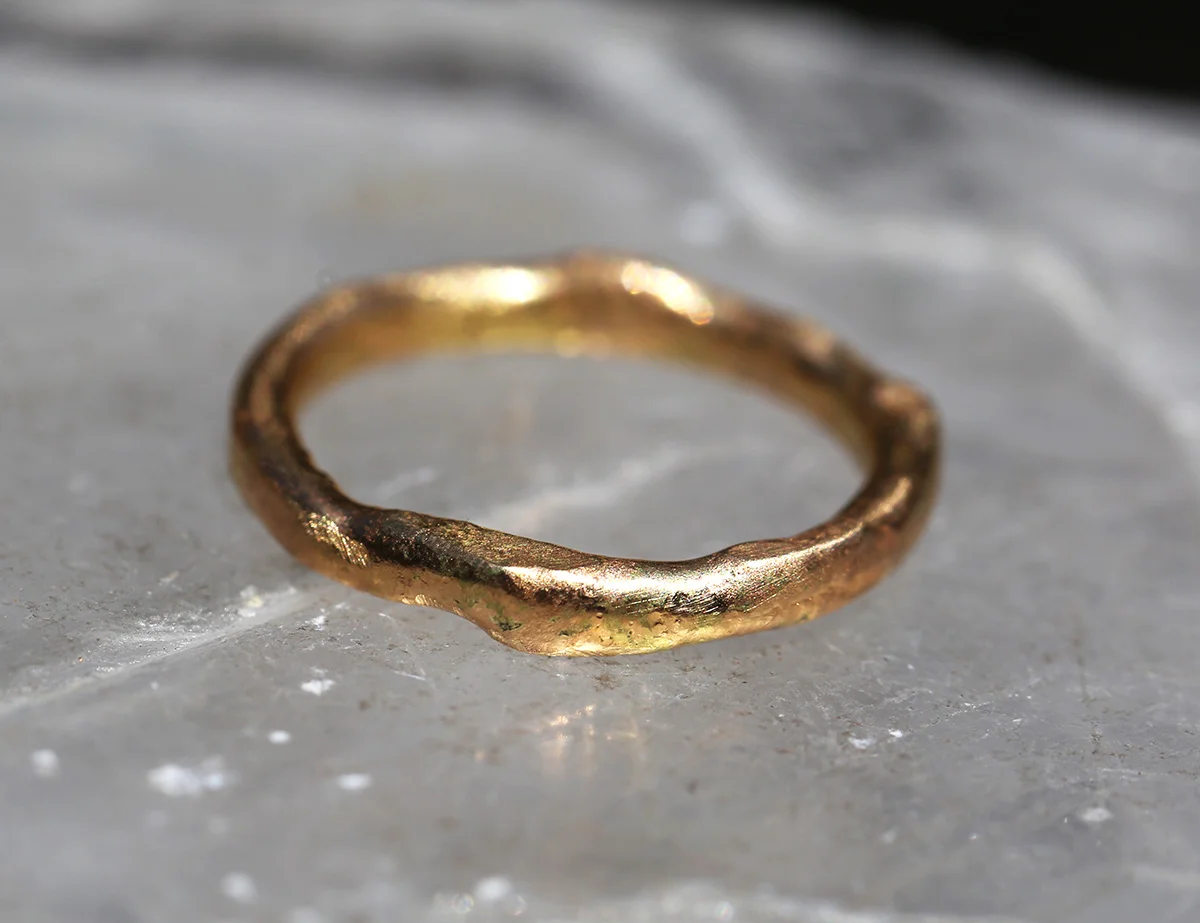 Fused Band- 14k + 18K yellow gold
