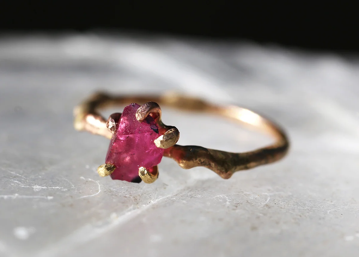 Ruby with a Gold Band