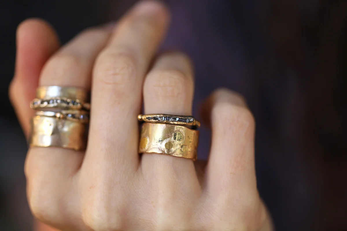 Large Baguette Diamond Band