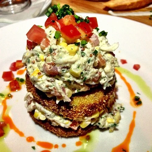 Roasted corn, lump crab, mustard dressing
