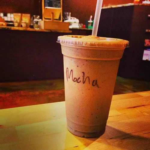 Dark chocolate, coffee, banana, almond milk, whey protein.