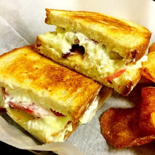 Grilled Cheese @ Kesh Restaurant| Brie, Goat Cheese, Provolone, Tomato