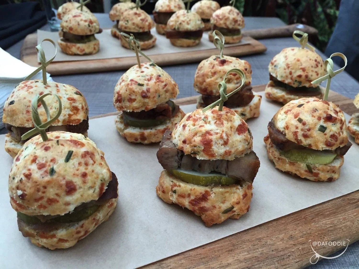 Delicious Pork belly mini burgers