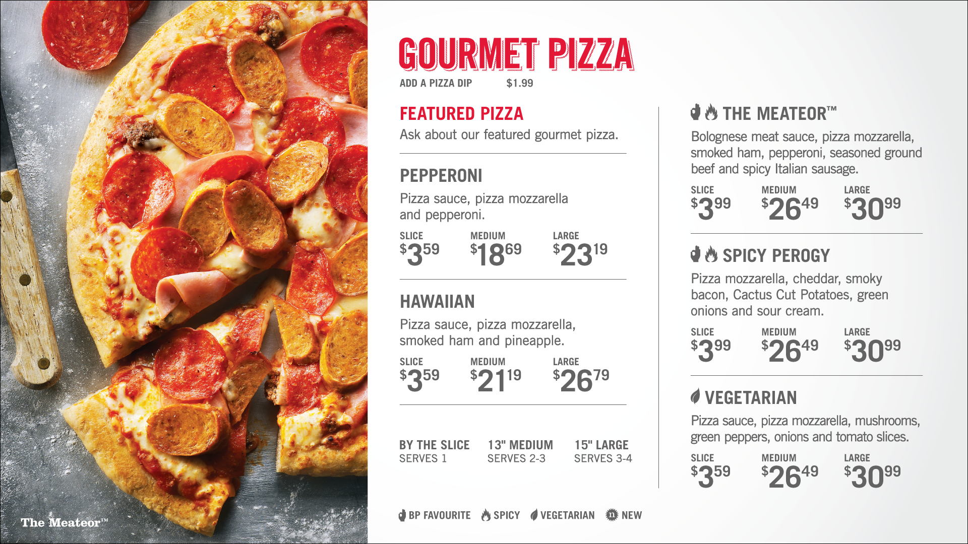  SAIT Digital Menu - Pizza 