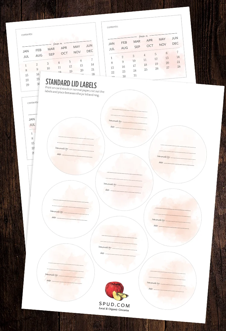  Surprise Customer Gifts - Jar and Freezer Lables 