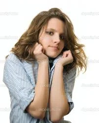 I think Mandy might look like this. A bit cautious, withholding, and defensive. She has plenty to worry her in my story.