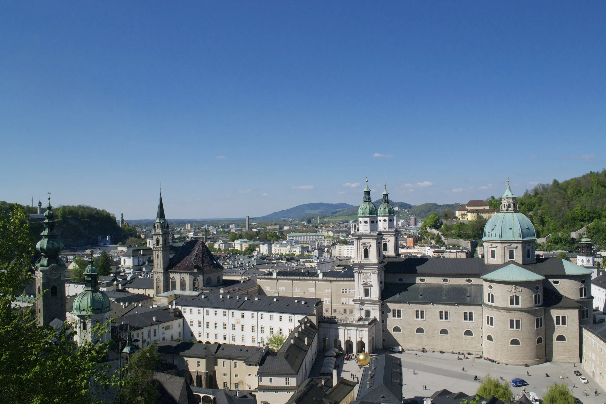 View over the city from just below the fortress. 