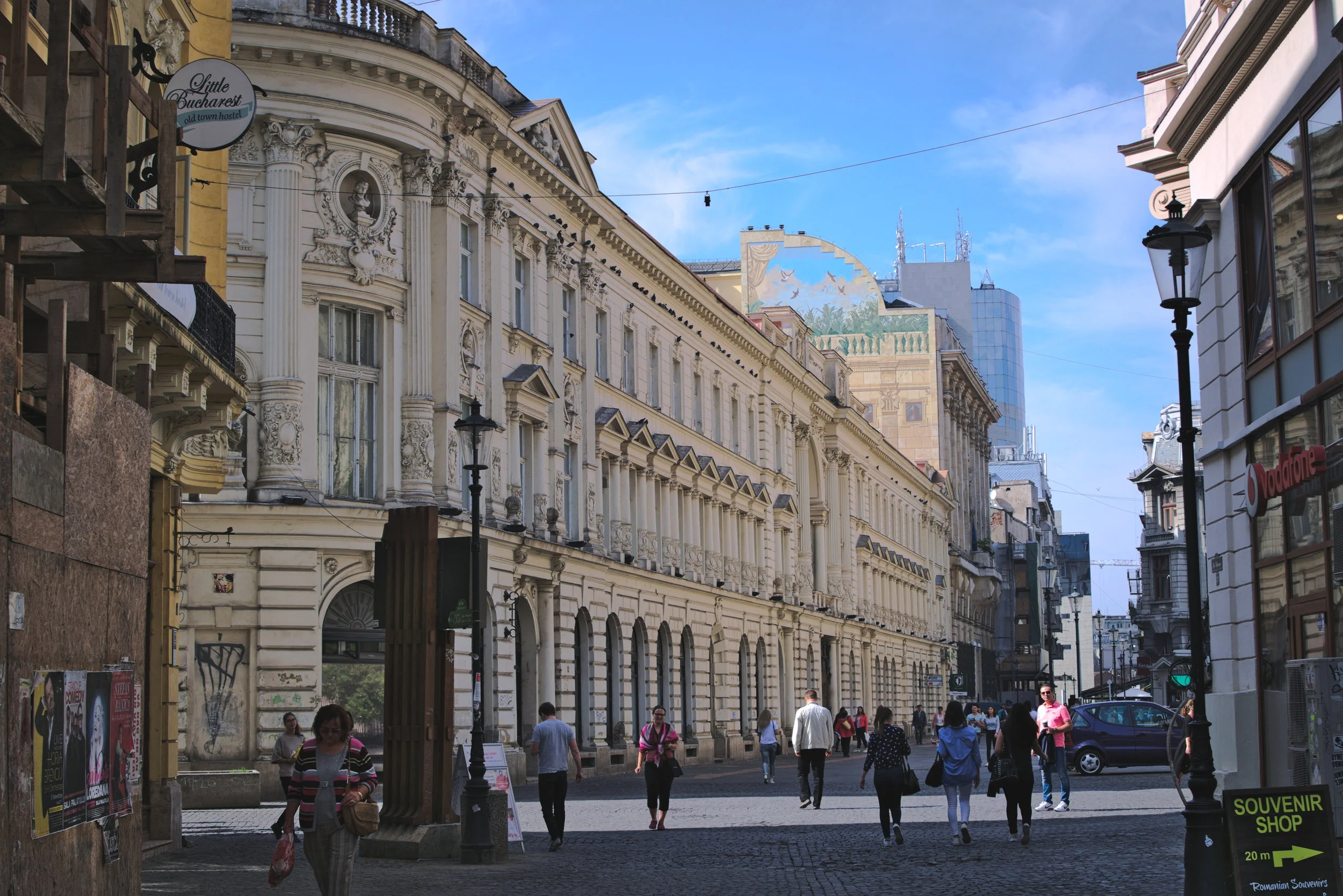 Bucharest's Old town.