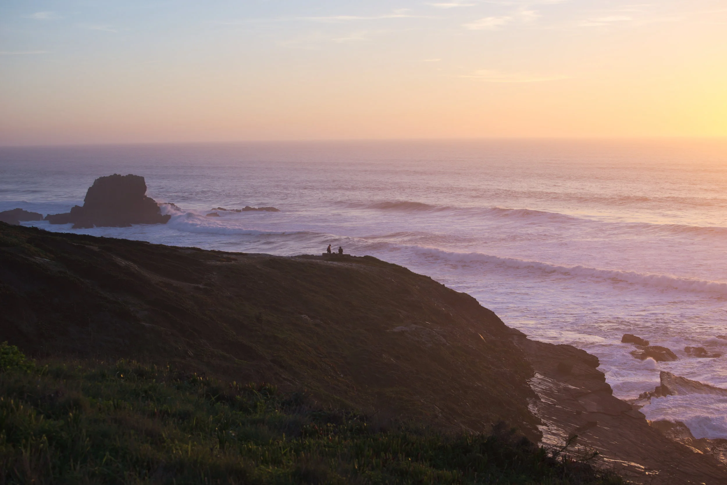 CATCHING THE SUNSET IN ZAMBUJEIRA DO MAR: