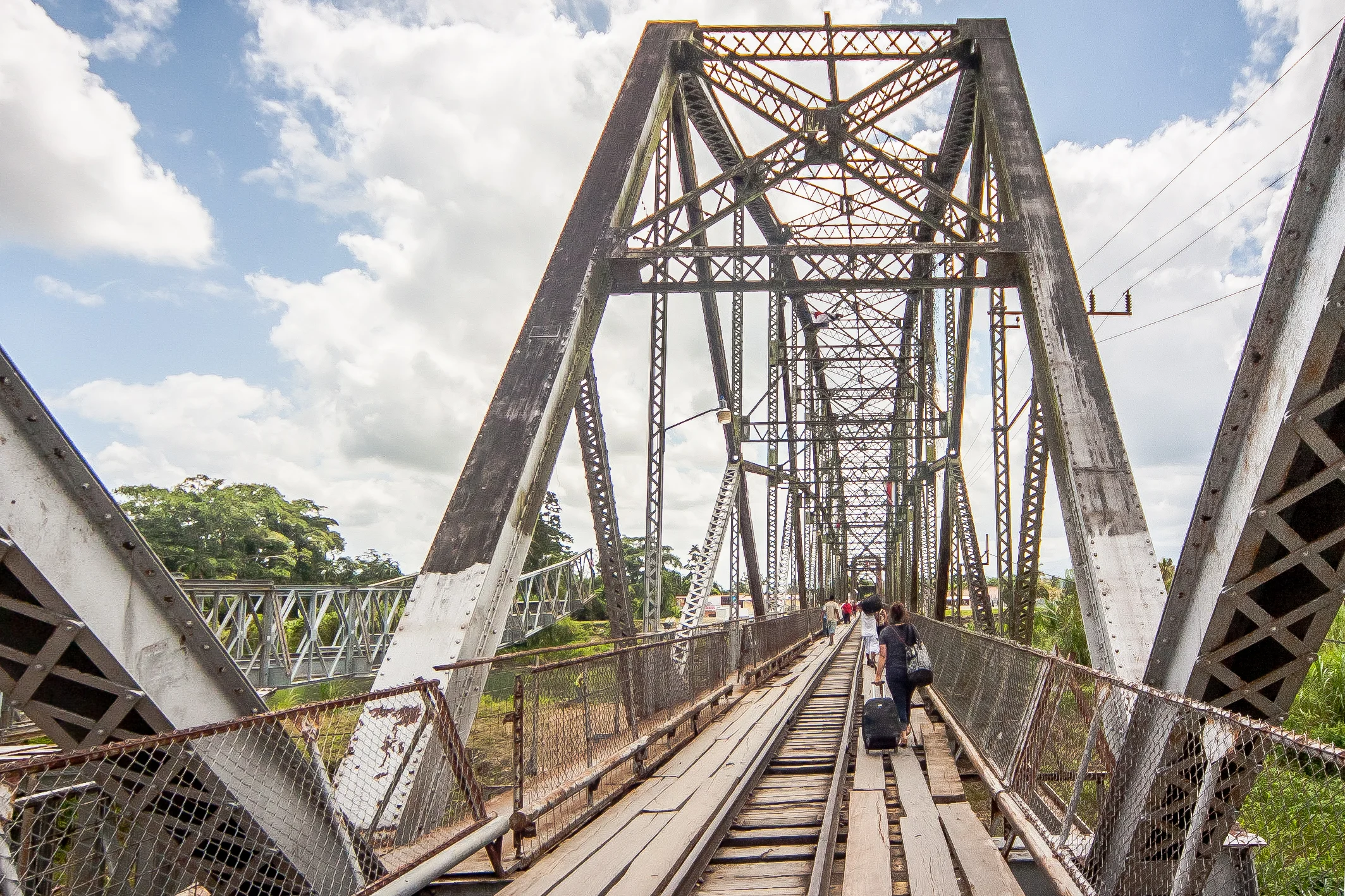 The memorable railway bridge walk, crossing the Sixaola River and the Costa Rican border into Panama. 