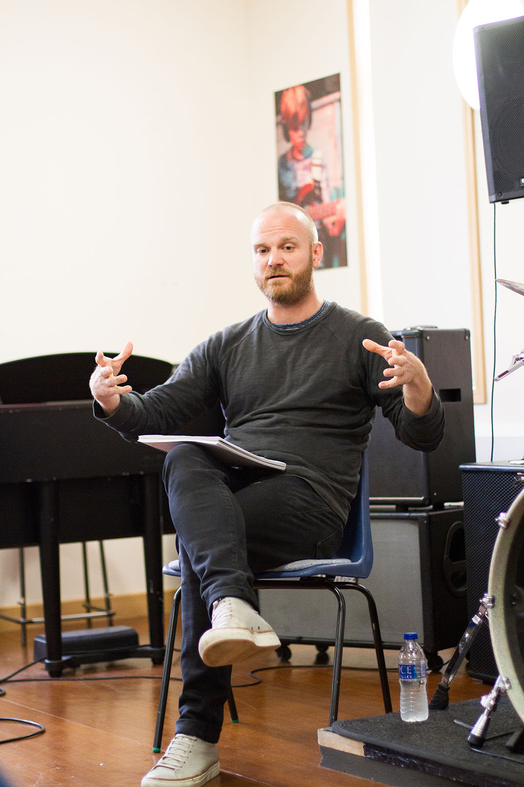 ColdplayXtra on X: Will Champion giving mentorship to students of The  Rhythm Studio last night in London 🥁 📸    / X