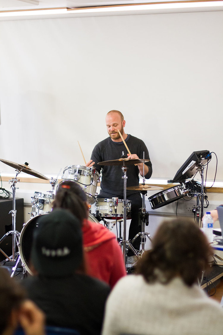 Will Champion (Coldplay) Masterclass at RSHQ — The Rhythm Studio