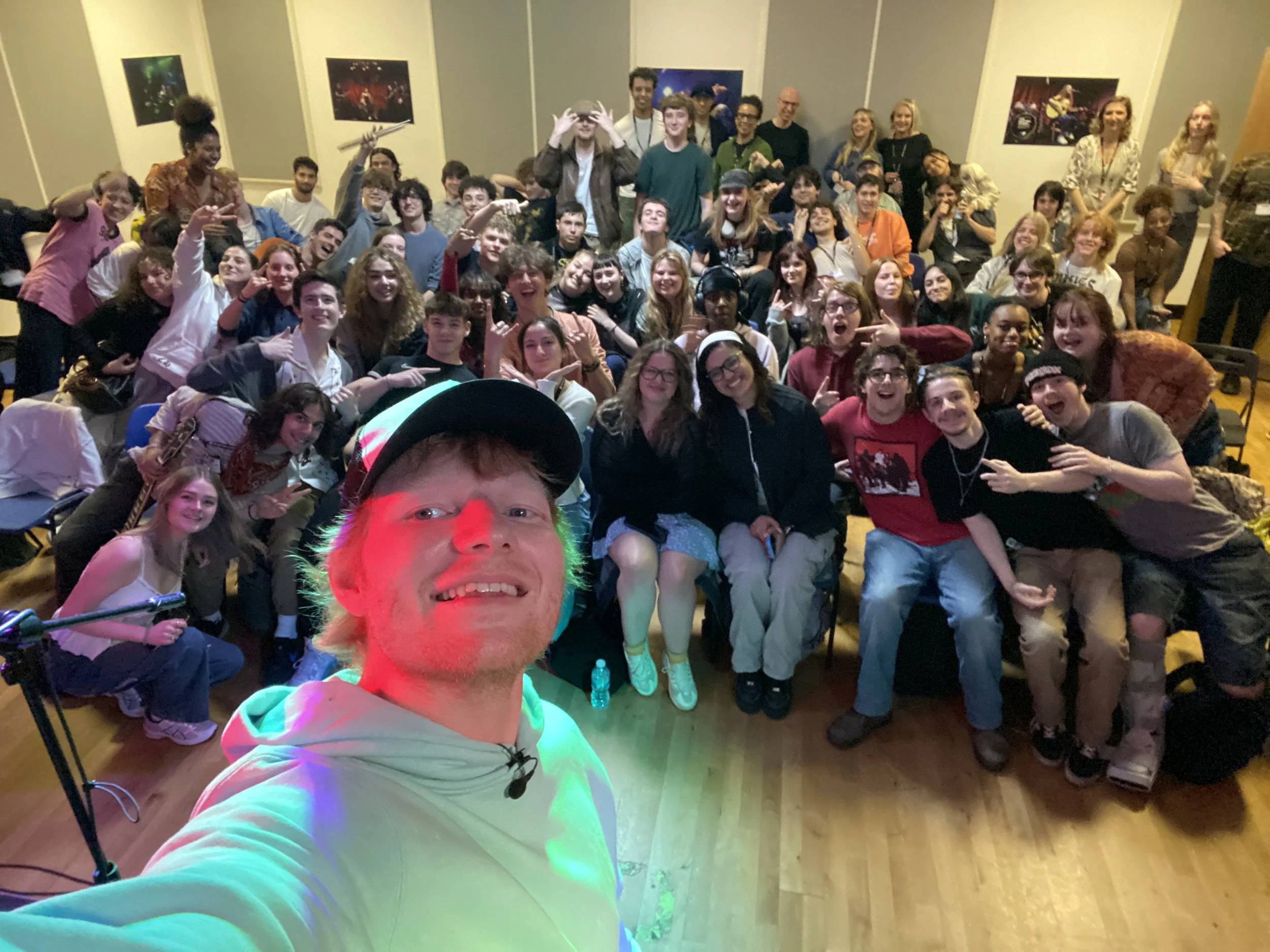 Ed Sheeran visits The Rhythm Studio