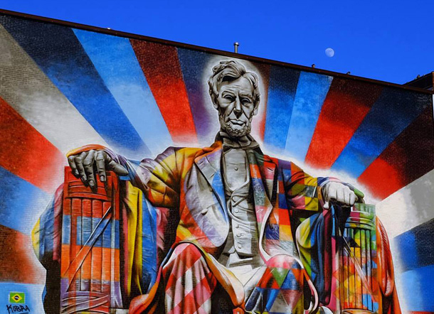 Eduardo Kobra ’s Lincoln mural, downtown Lexington by Tom Eblen