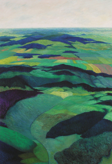 Open landscape I, 2007, oil on canvas, 86.5 x 59 inch.