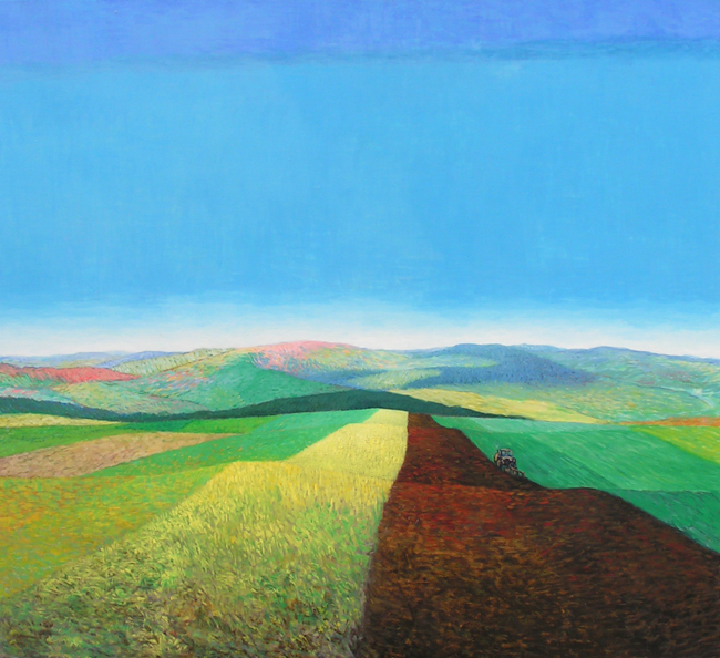 Open landscape VI, 2007, oil on canvas, 57 x 63 inch.