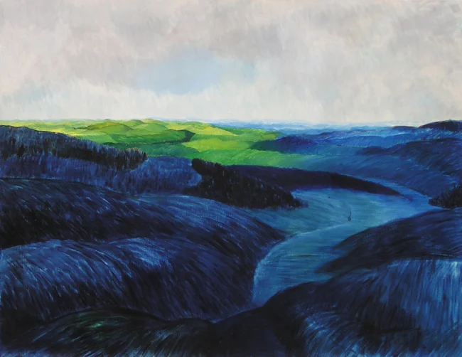 Open landscape V, 2007, oil on canvas, 41 x 53 inch.