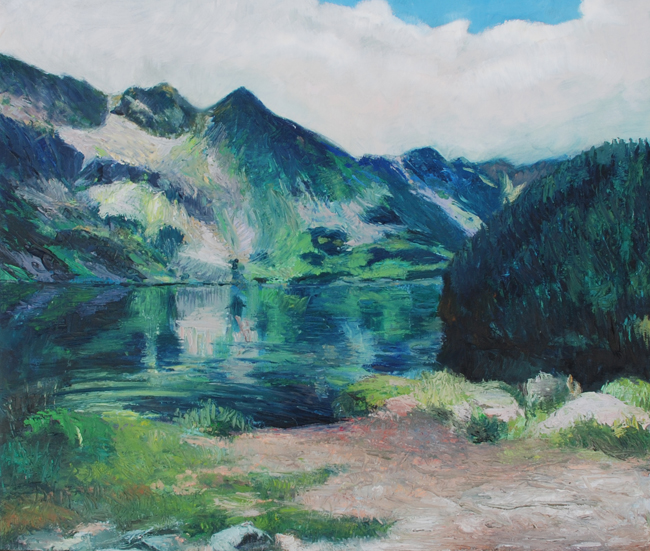 Tatra II, 2008, oil on canvas, 23.3 x 27.5 inch.