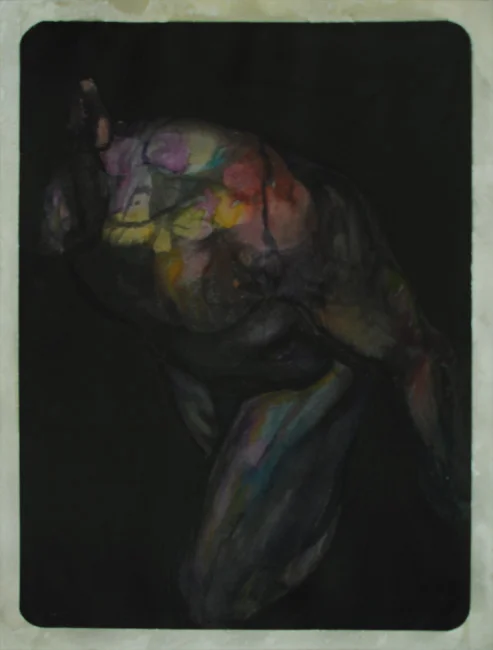 B3, 2011, mixed media on paper, 16 x 12 inch.