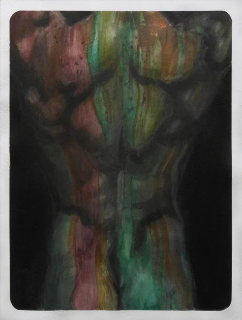 B4, 2011, mixed media on paper, 16 x 12 inch.