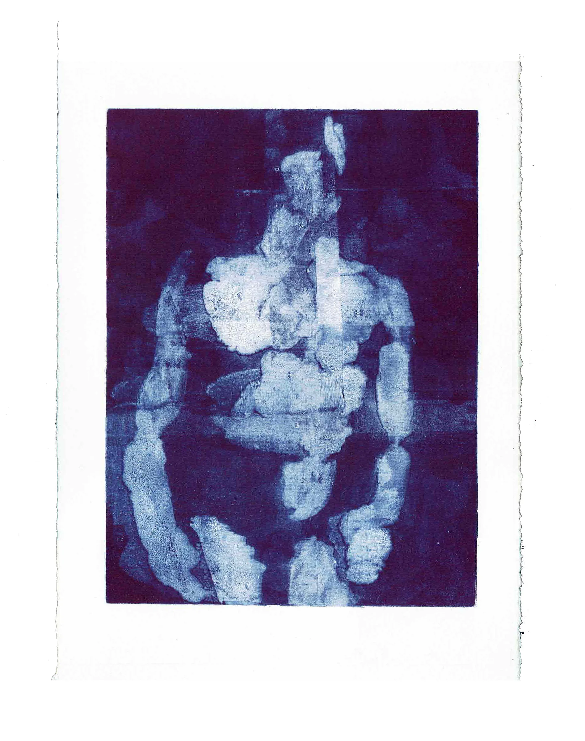 Beast 2, 2012, monotype, 10 x 7.5 inch.
