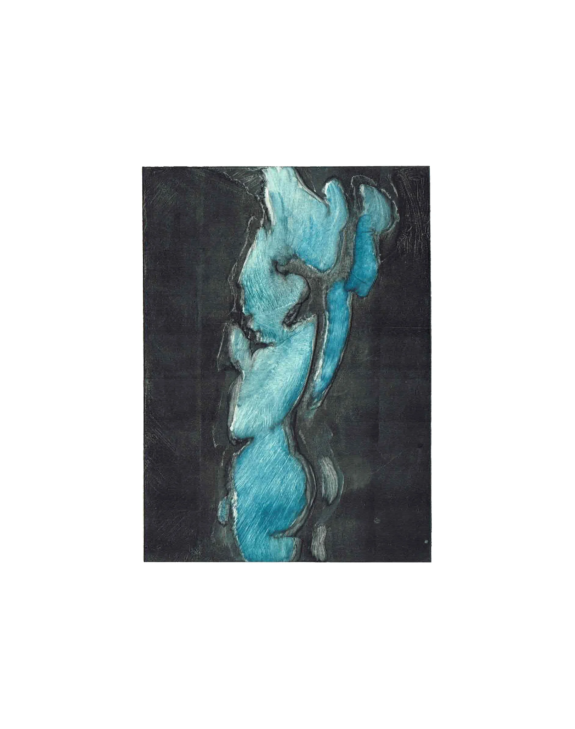 Body 3, 2012, monothypia, 6.5 x 4.7 inch.