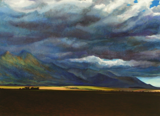 Open landscape VIII, 2007, oil on canvas, 31.5 x 43 inch.