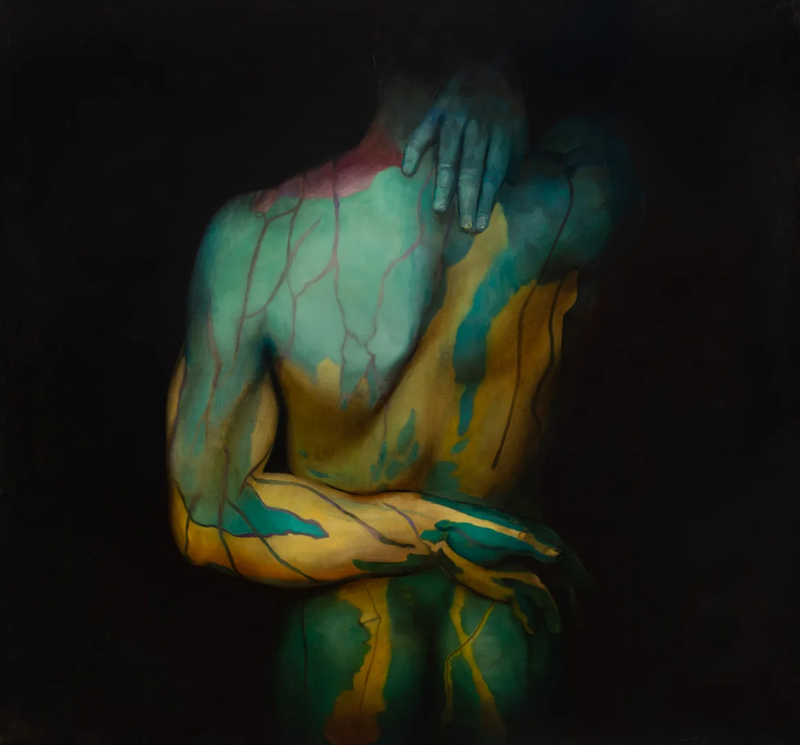B47, 2016, oil on canvas, 53 x 57 inch.