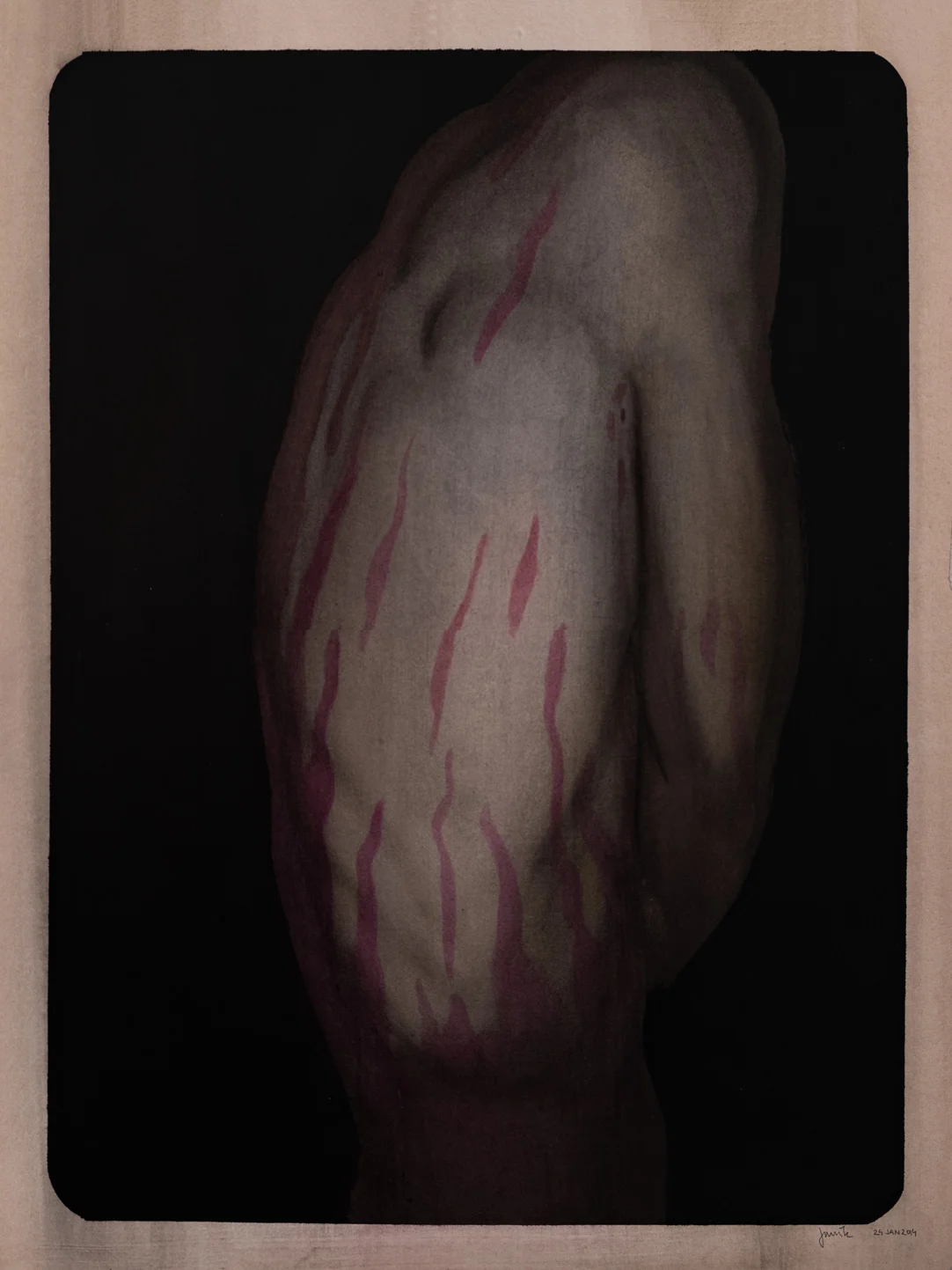 B36, 2014, watercolor on paper 24 x 18 inch.