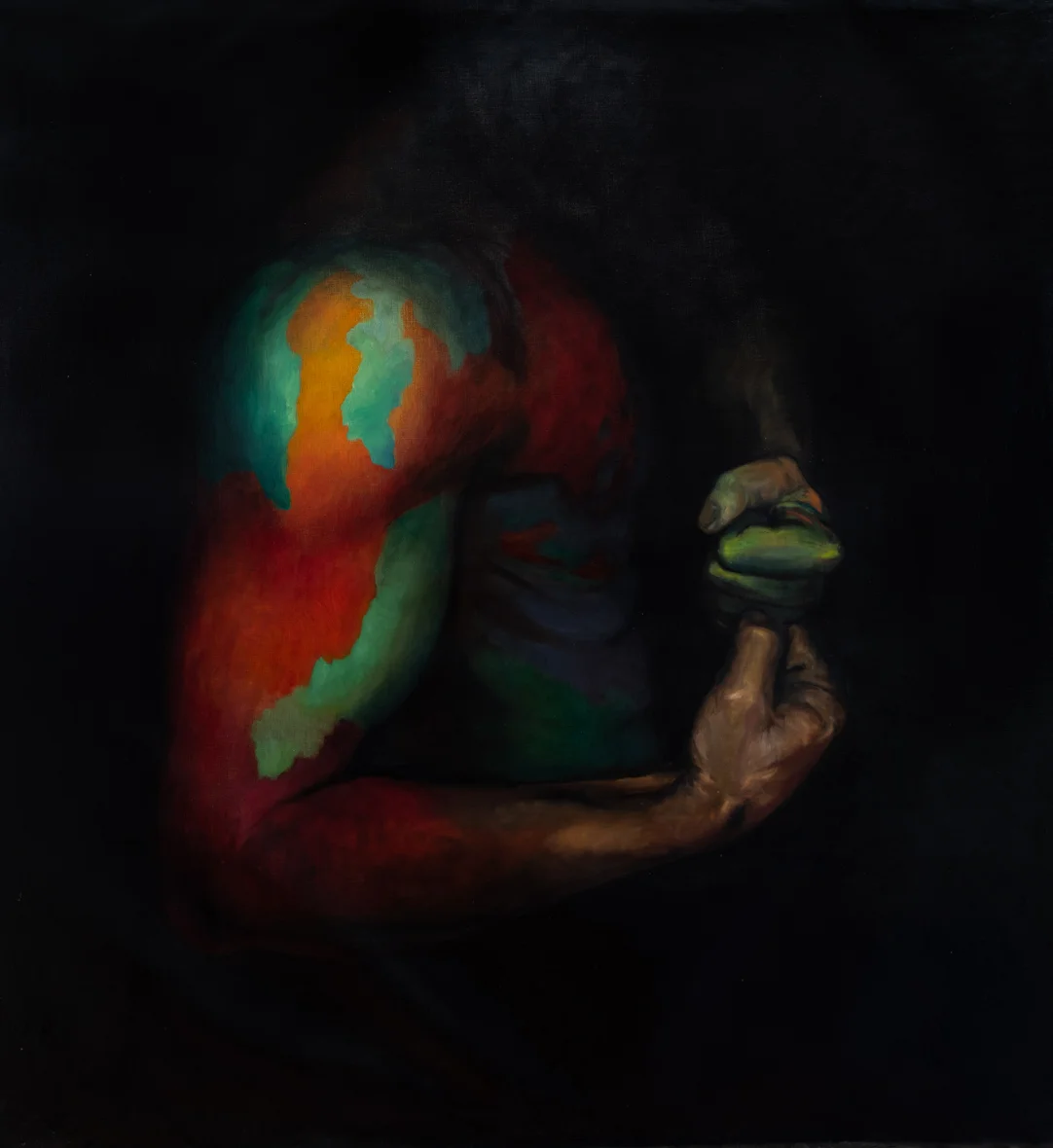 B48, oil on canvas, 60 x 55 inch, 2016