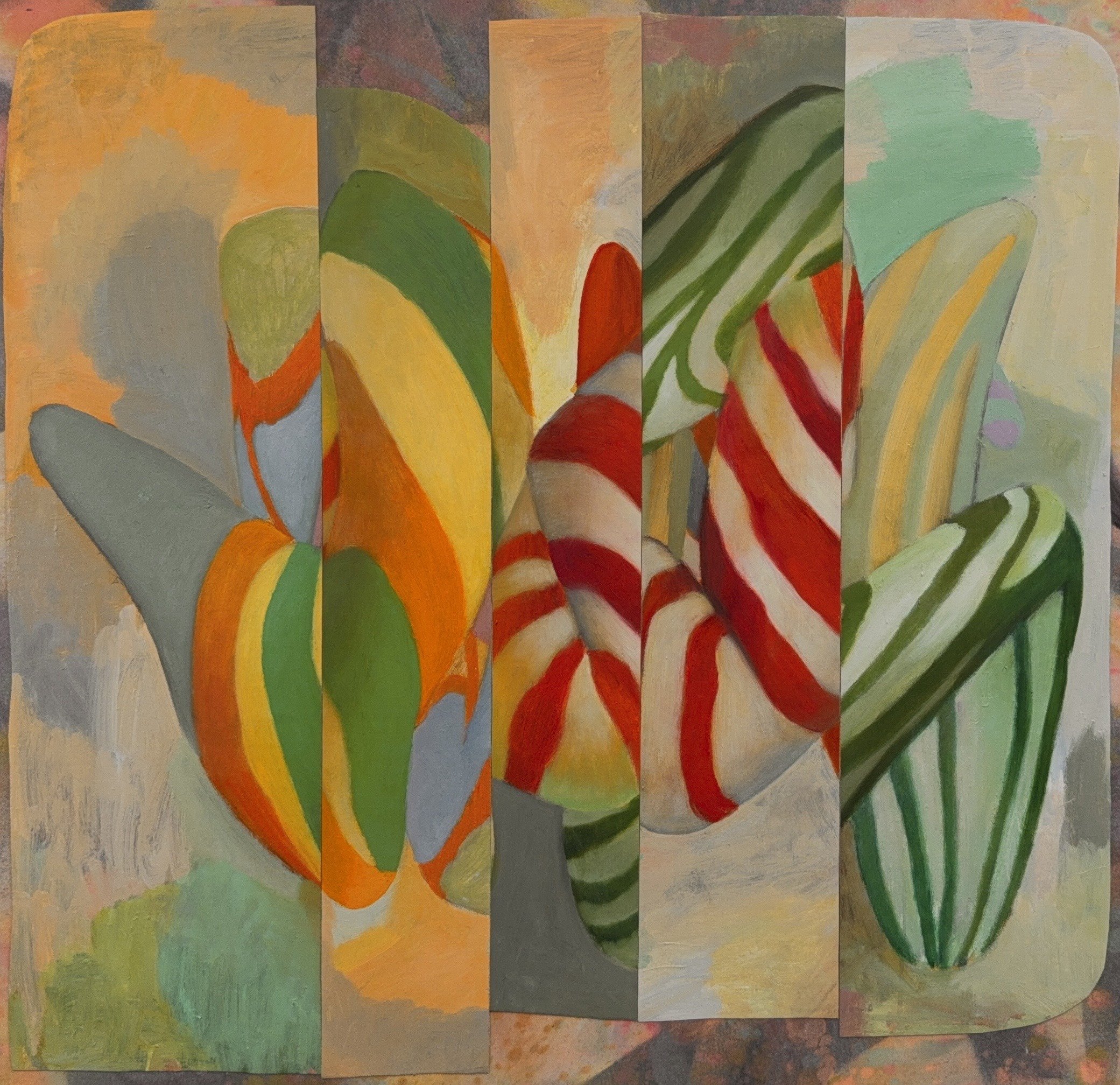  Organika Cutouts 10S026, oil and acrylic on canvas, 32 × 33 inch., 2026 