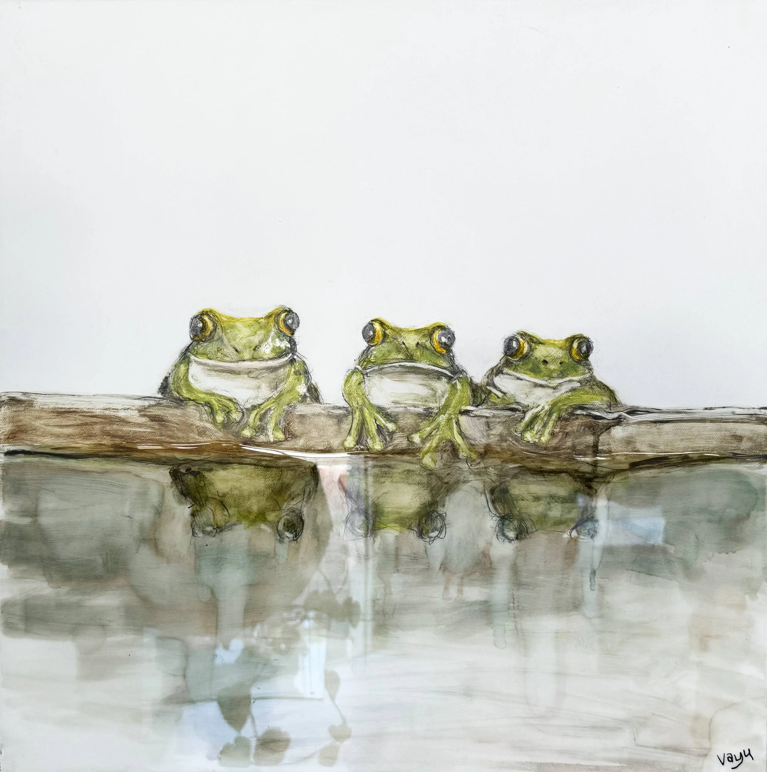3 frogs ...

 

 50cm x 50cm   $3300 