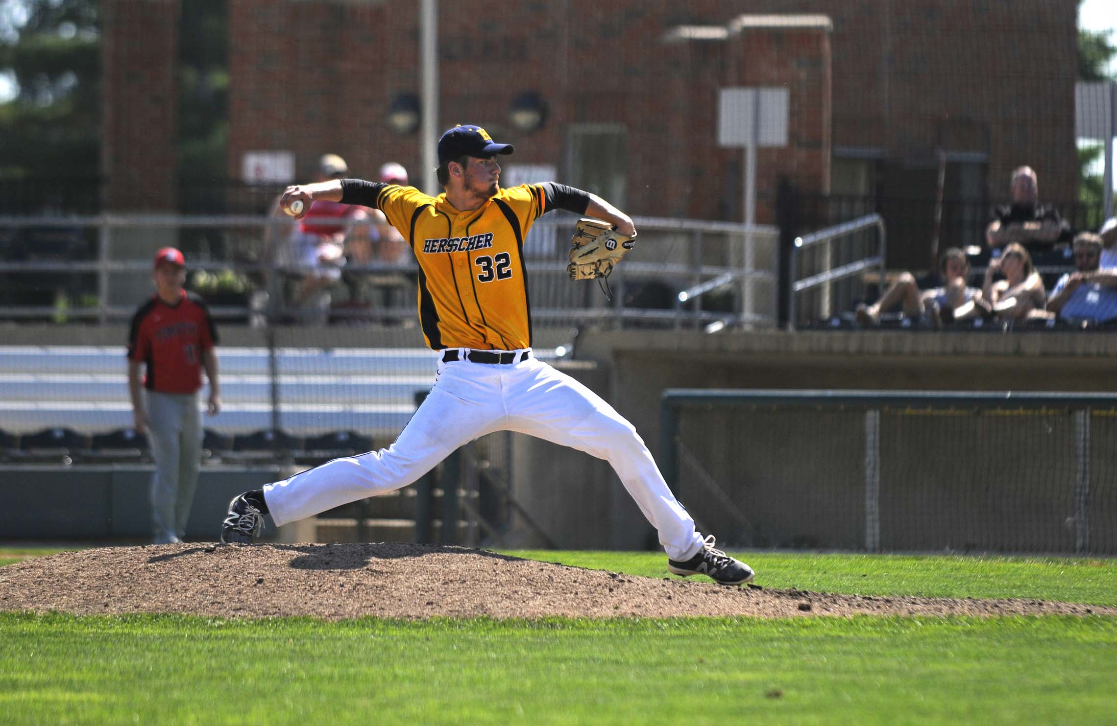  Herscher High School’s Ty Stuart throws a pitch during a pitching duels game Monday at Benedictine University in Lisle. 