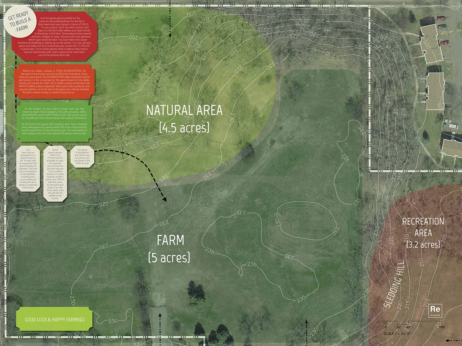Game Design for Frogtown Farm community workshop, Rebar