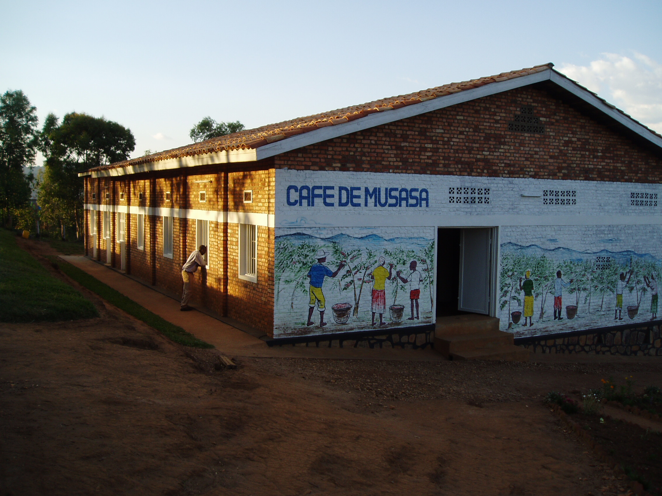 Musasa Mill in Rwanda. Photo from InterAmerican Coffee.