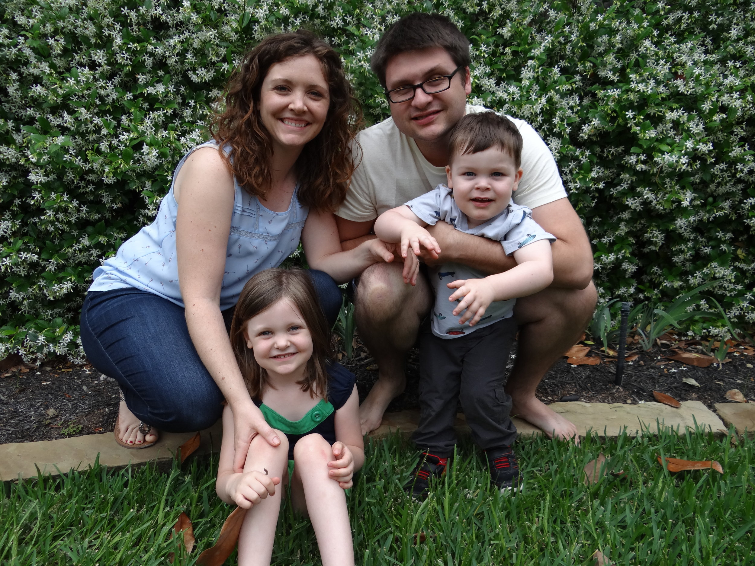 The Hibbard Family: Abby, Bryan, Rory, and Zeke.