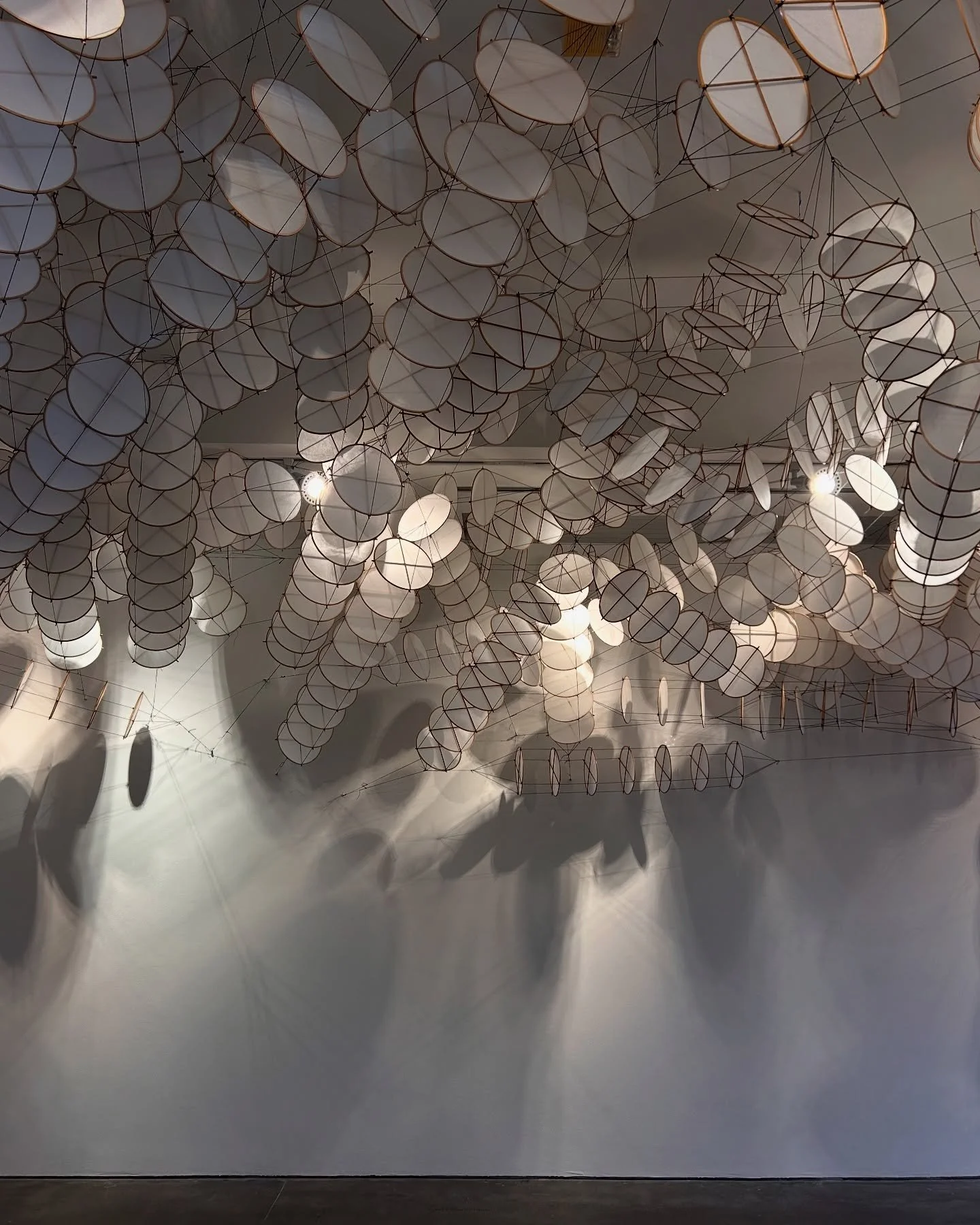 An unexpected visit to Burlington, I was like a moth to the current exhibition at @btvcityarts &mdash; Jacob Hashimoto: a lowercase sky. Must see IRL.
