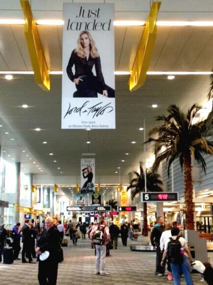 Fort Lauderdale Airport Sign for the Boca Raton Store Opening.
