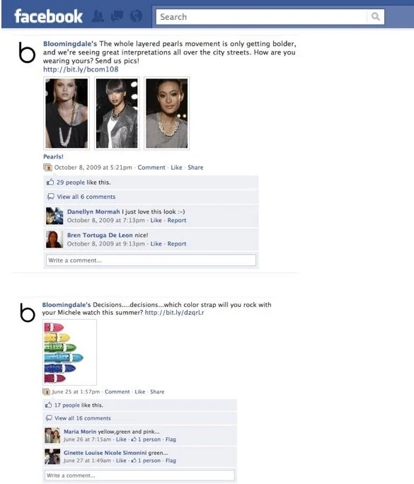 Bloomingdale’s Facebook
