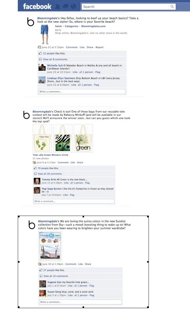 Bloomingdale’s Facebook