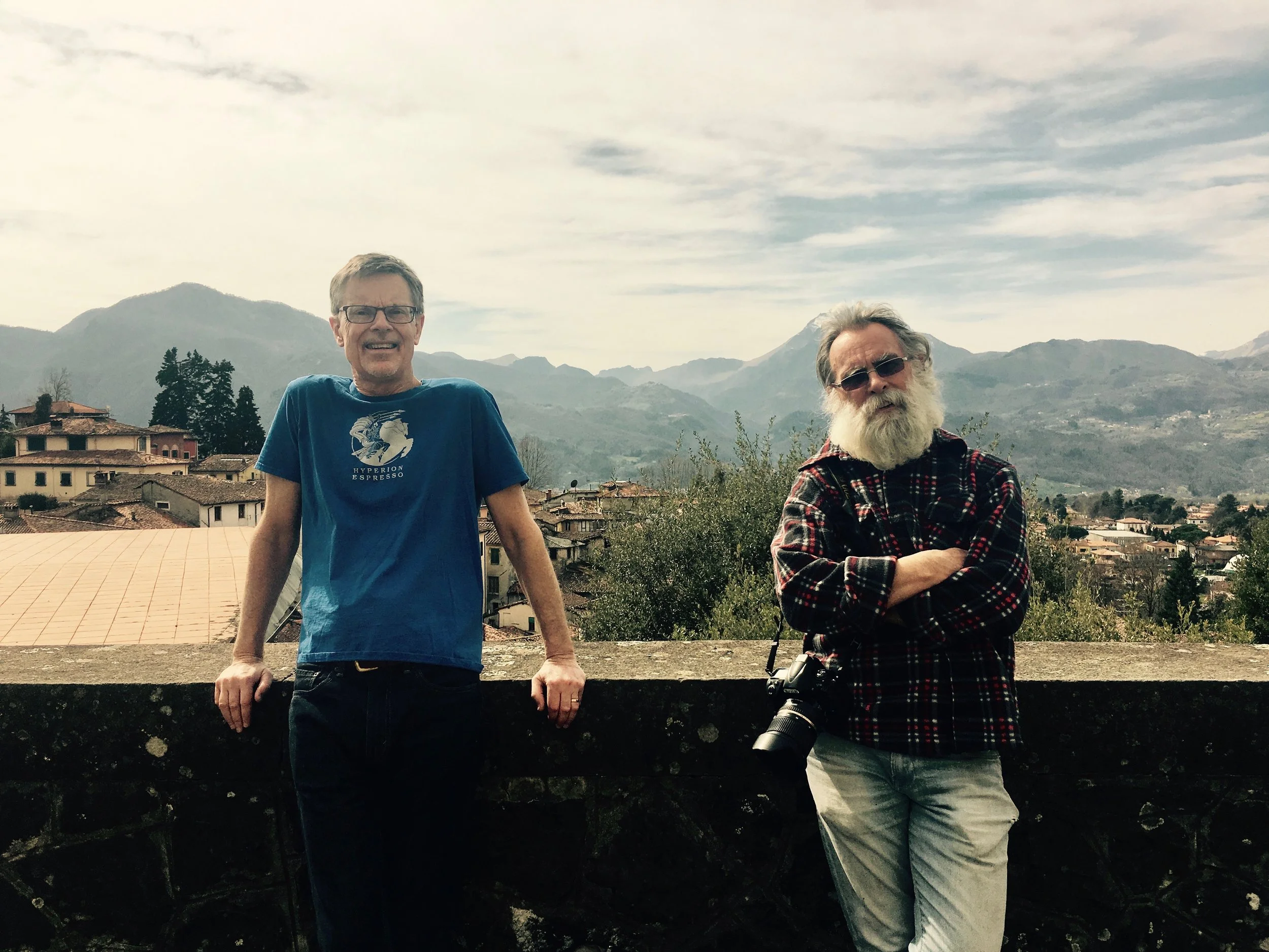 Historian in residence, Geoff Haywood and Barga's Keane with Traveling Native, March 2017