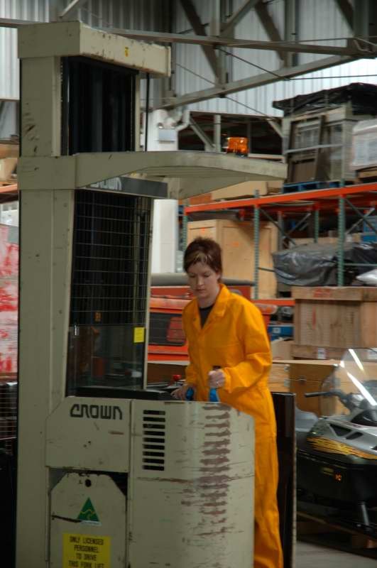 I really never did get the hang of driving a forklift