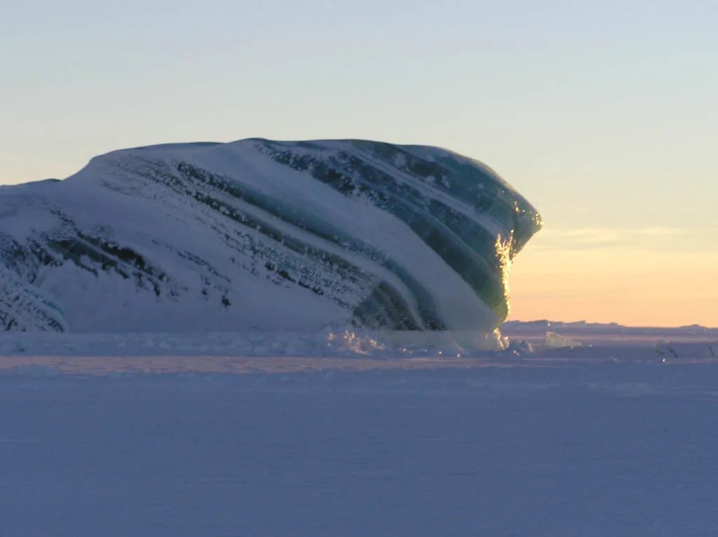 Incredible ice shades and formations