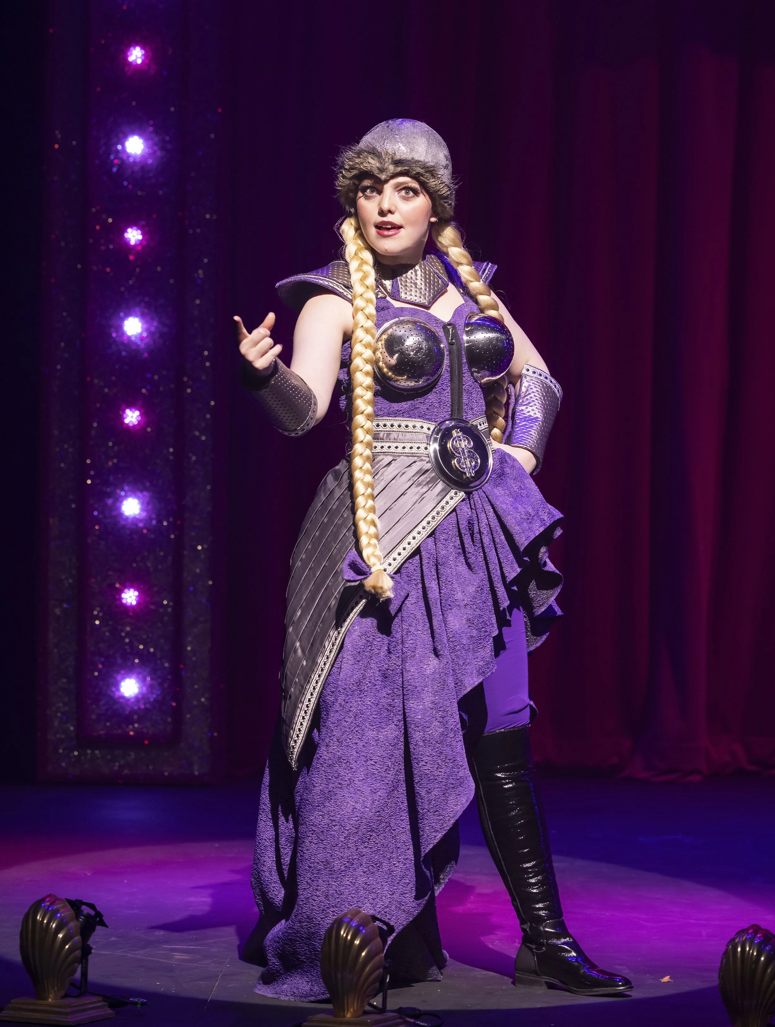  DISENCHANTED!  Lichfield Garrick/ Production Garden - Edinburgh &amp; UK Tour  dir: Daniel Buckroyd   Another major strength is Sara Perks’ costume design. Each princess is instantly recognisable, drawing heavily on the iconic animated versions audi