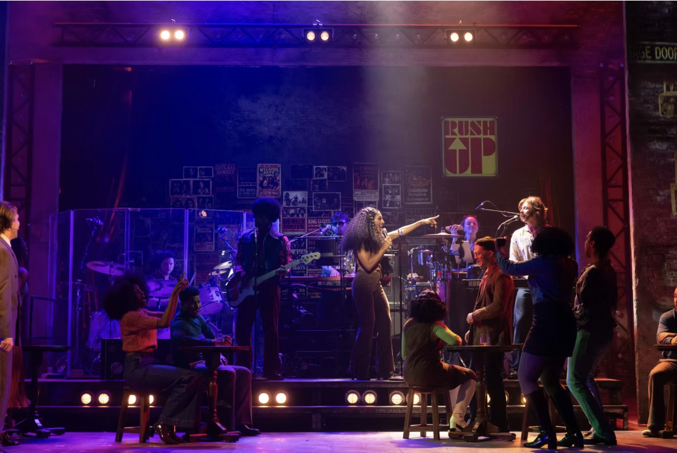  I’M EVERY WOMAN - THE CHAKA KHAN MUSICAL  Adrian Grant Productions - UK Tour &amp; Wembley Troubadour  dir:  Racky Plews   Where the evening genuinely comes alive is in its design. Sara Perks’s set is a wonder, a visual marvel that carries us throug