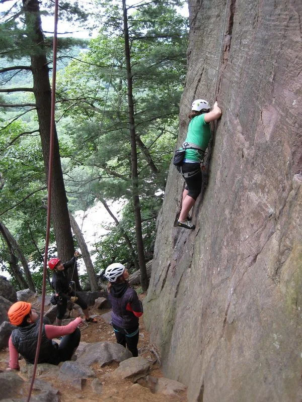 My pal Shannon, climbing the quartzite Spidey-style! Thanks to whoever picked up Shannon's camera and snapped this photo.