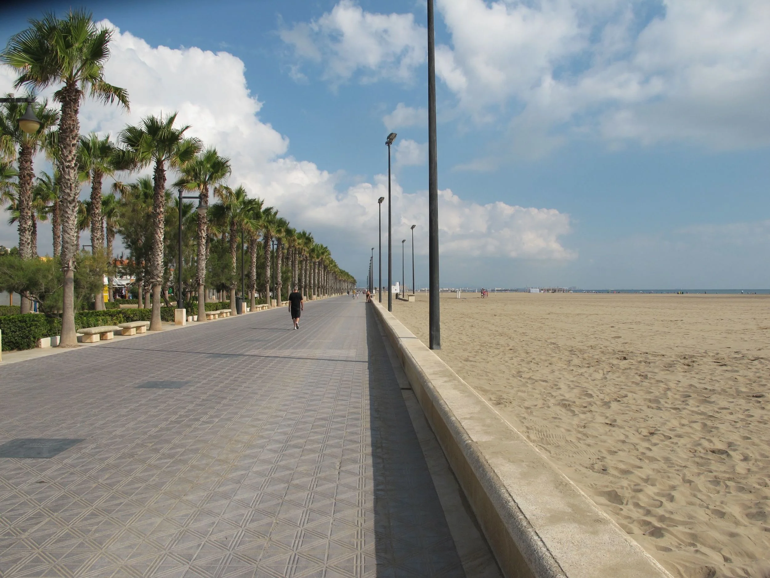 The boardwalk at Valencia Beach, Cabanyal