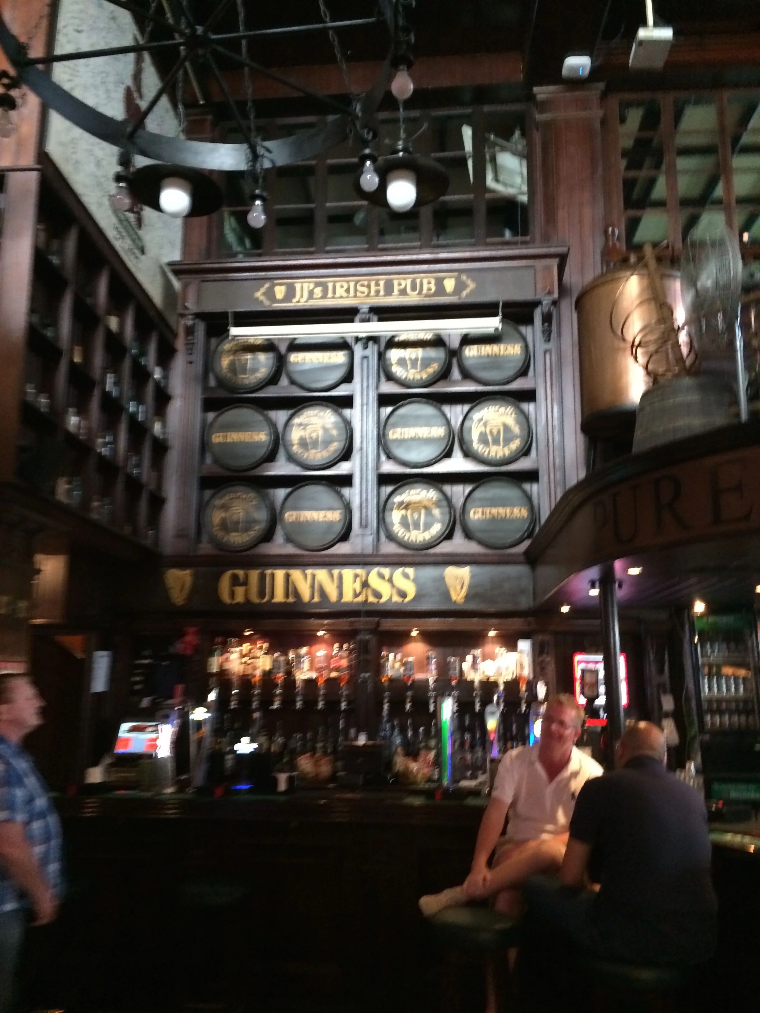The shrine to Guinness at JJs Pub in Bahrain